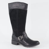 Womens Timberland EK Bethel Tall 8324A Black Leather Zip Up Casual Ladies Boots